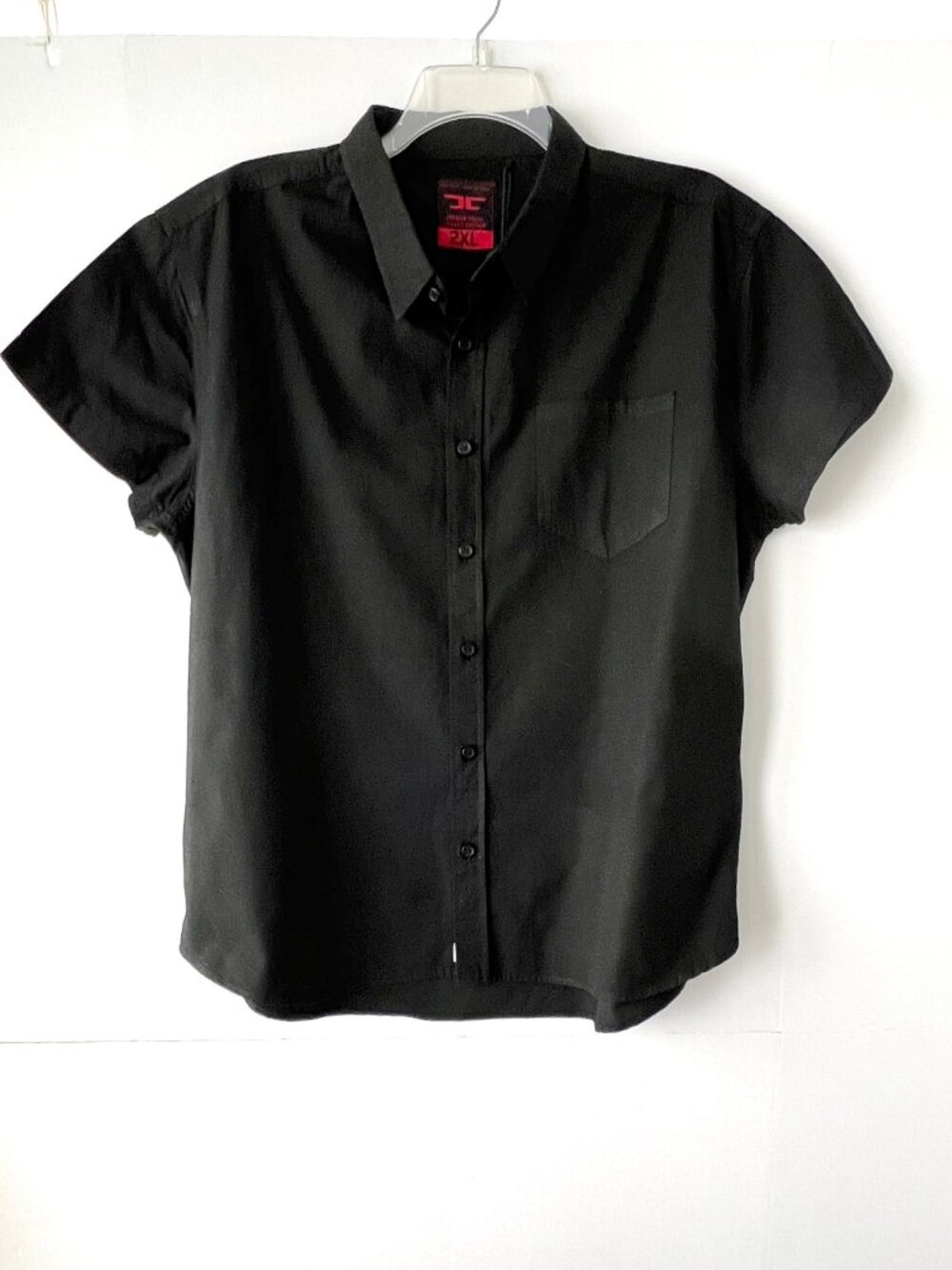 Jordan Craig Legacy Edition Short Sleeve Button Down Shirt Size 2XL, Black, NWTS